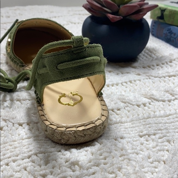 C. Wonder “Olive” Ankle Tie Suede Espadrille Flat - Picture 8 of 8